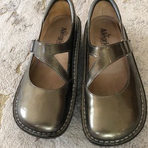 Alegria Mary Janes miss green metallic size 38 (8)